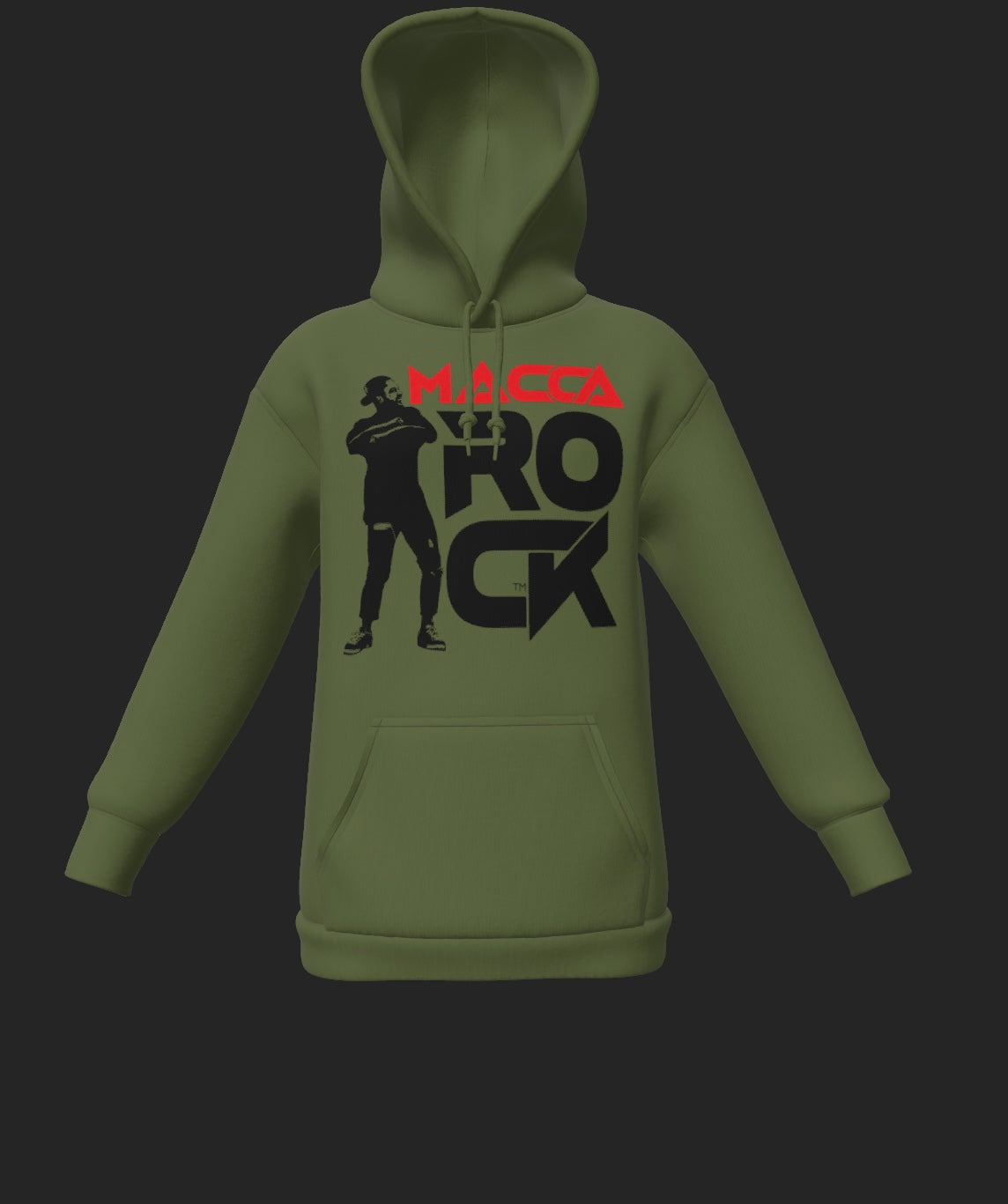 MaccaRock Unisex Pullover Military Green