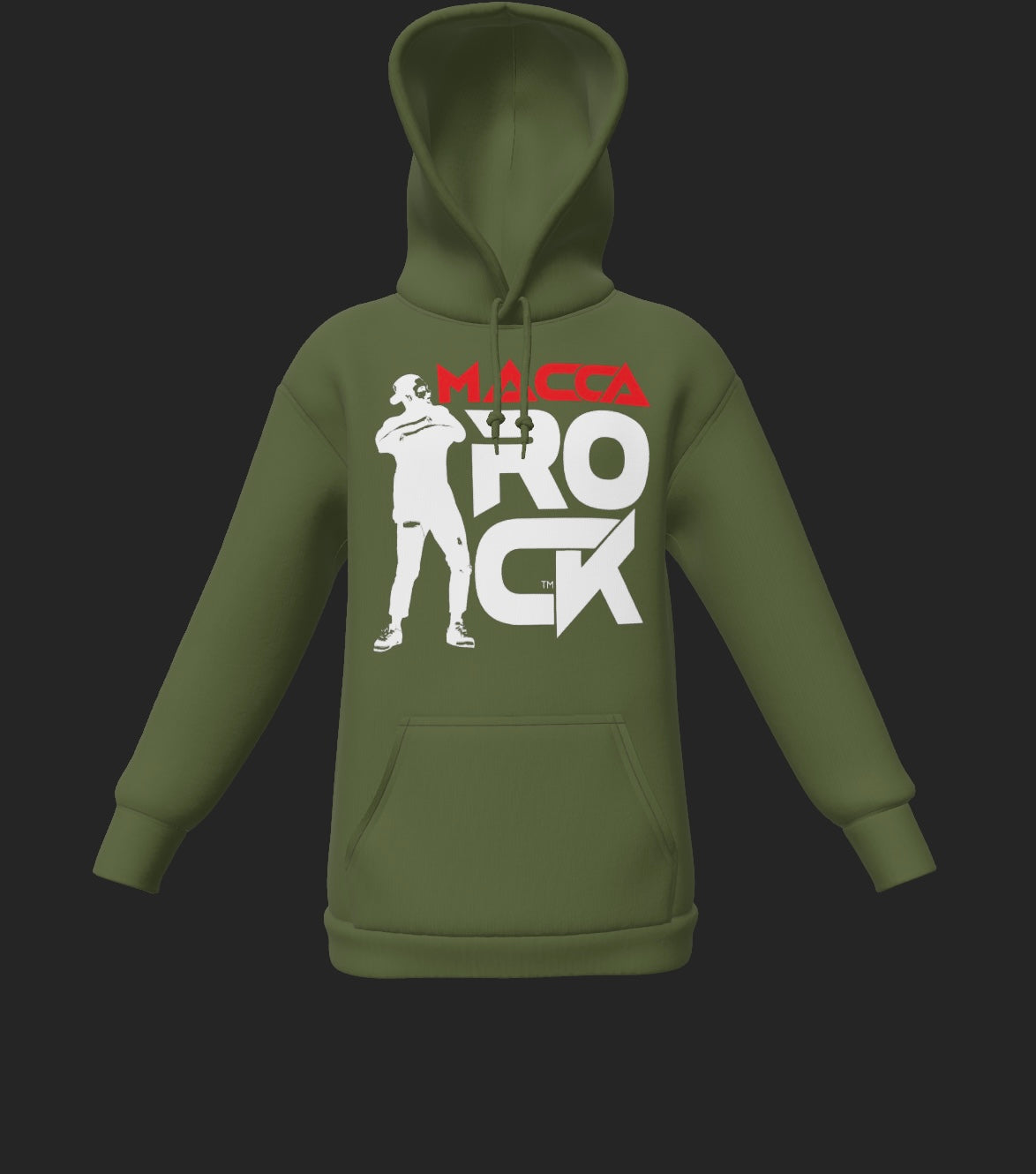 MaccaRock Unisex Pullover Military Green