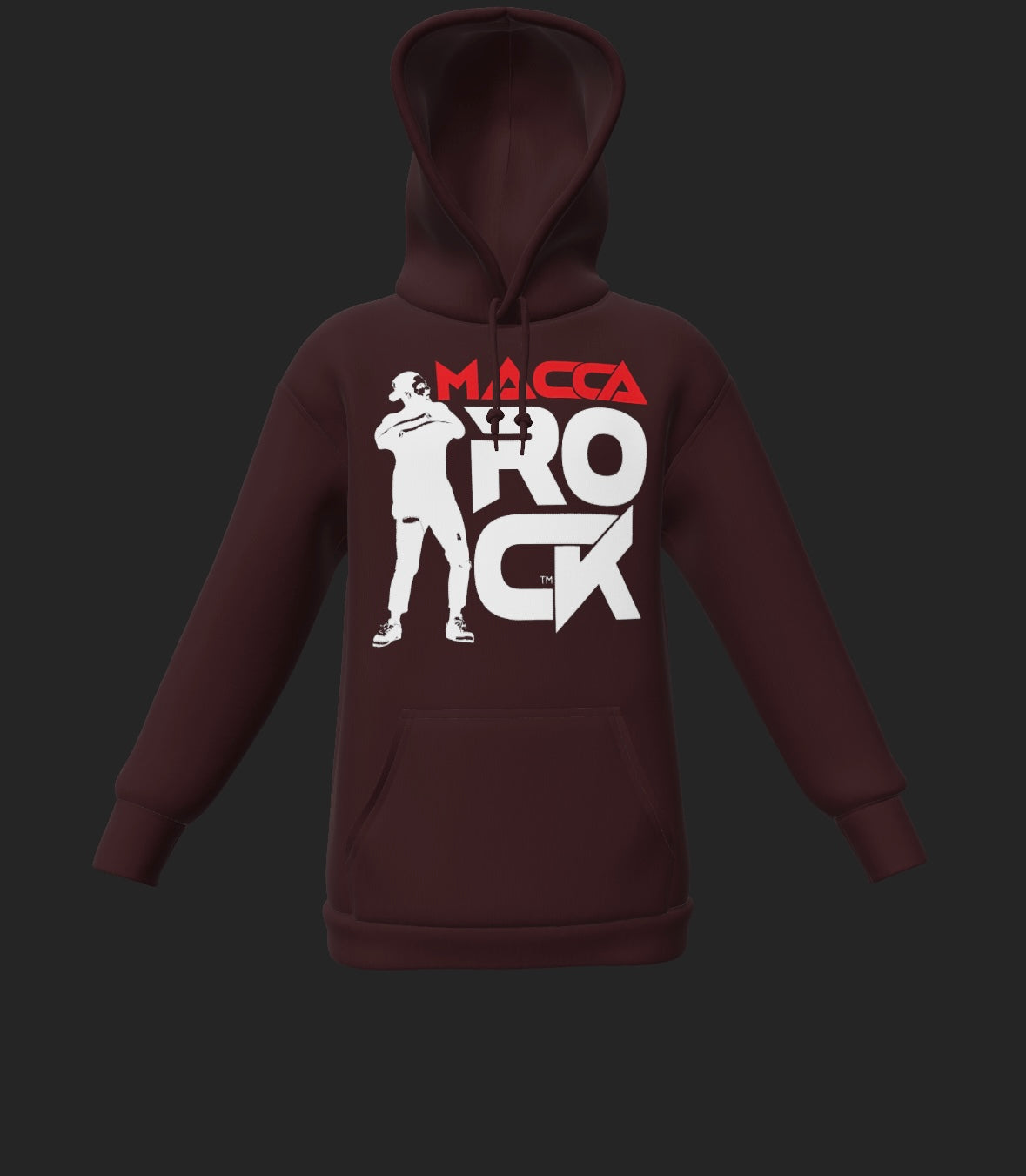 MaccaRock Unisex Pullover Burgundy