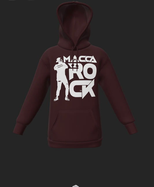 MaccaRock Unisex Pullover Burgundy