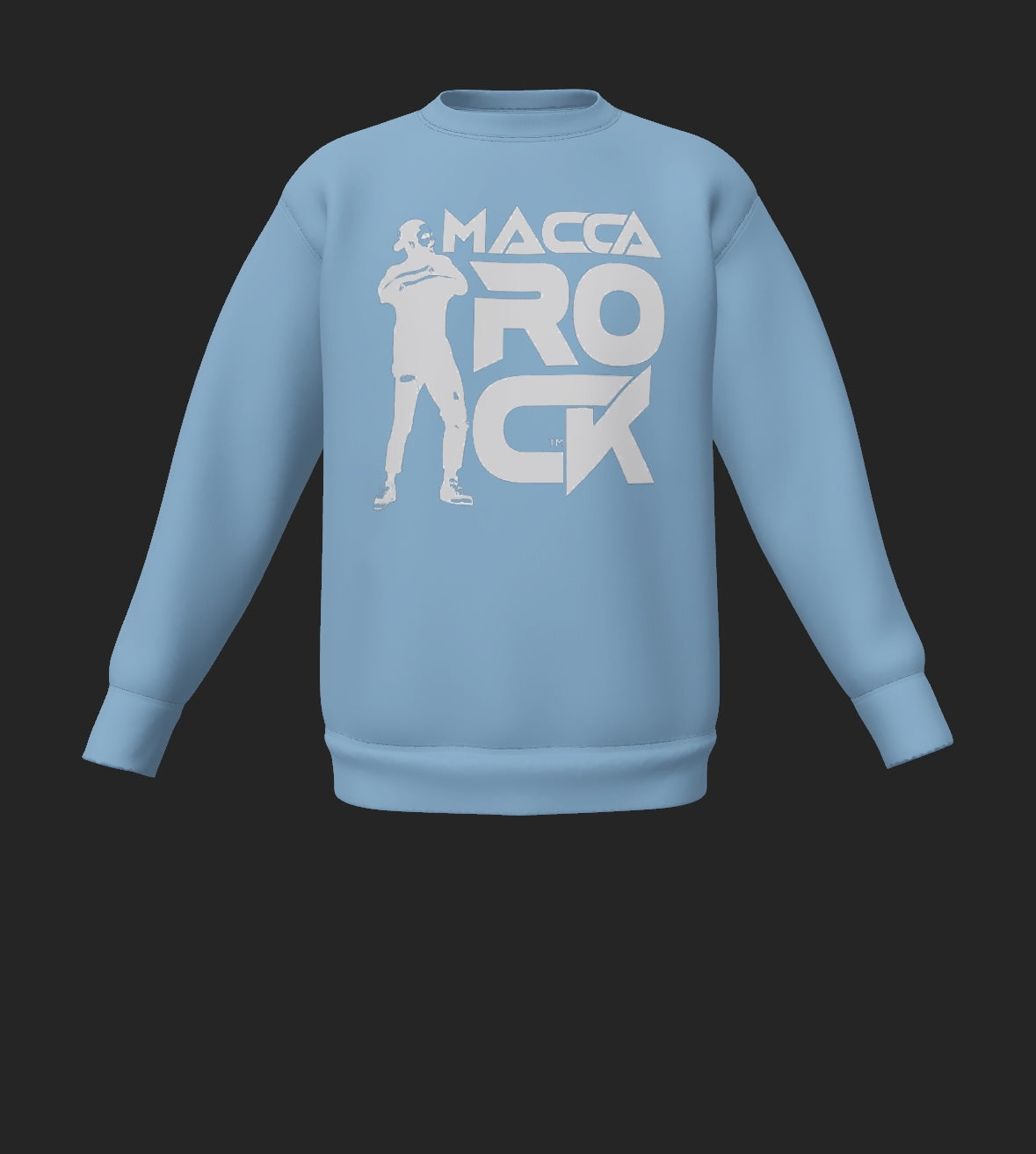 MaccaRock Unisex Sweater Light Blue