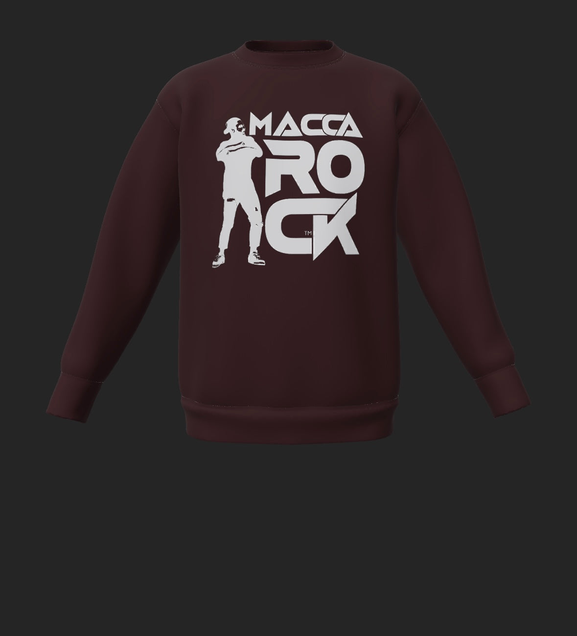 MaccaRock Unisex Sweater Burgundy