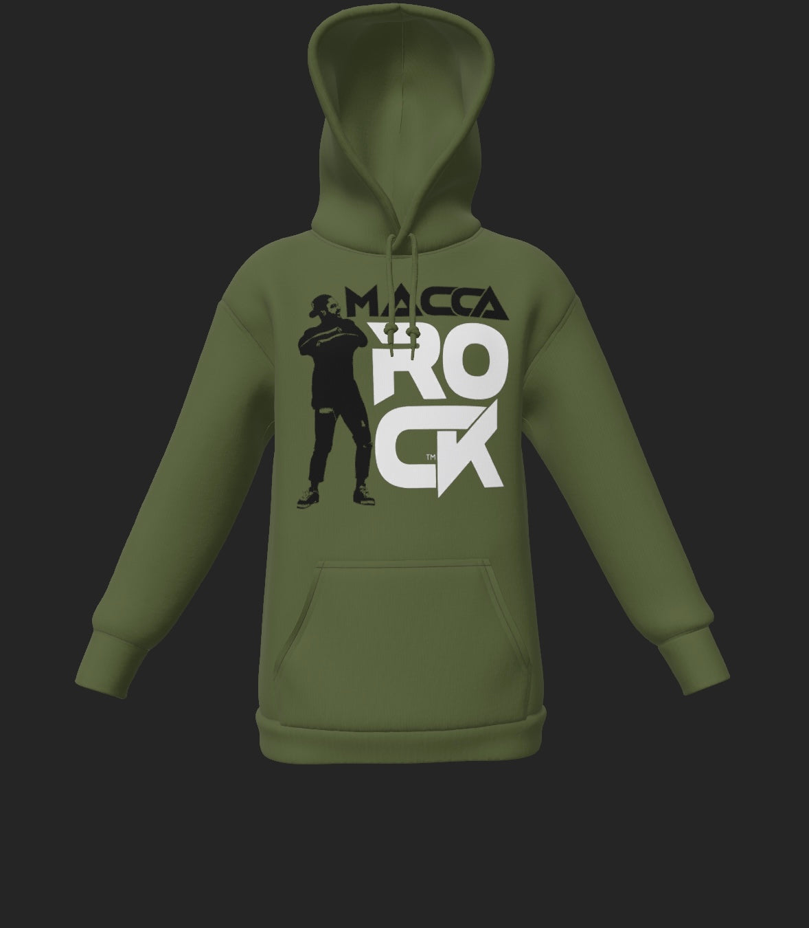 MaccaRock Unisex Pullover Military Green